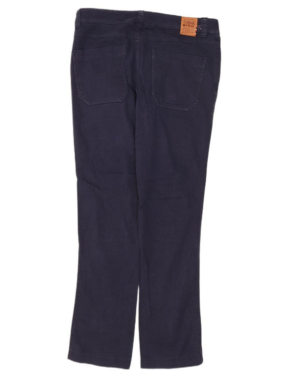 THINK PINK Мужские прямые брюки-чиносы, большие W34 L33, темно-синие, хлопковые