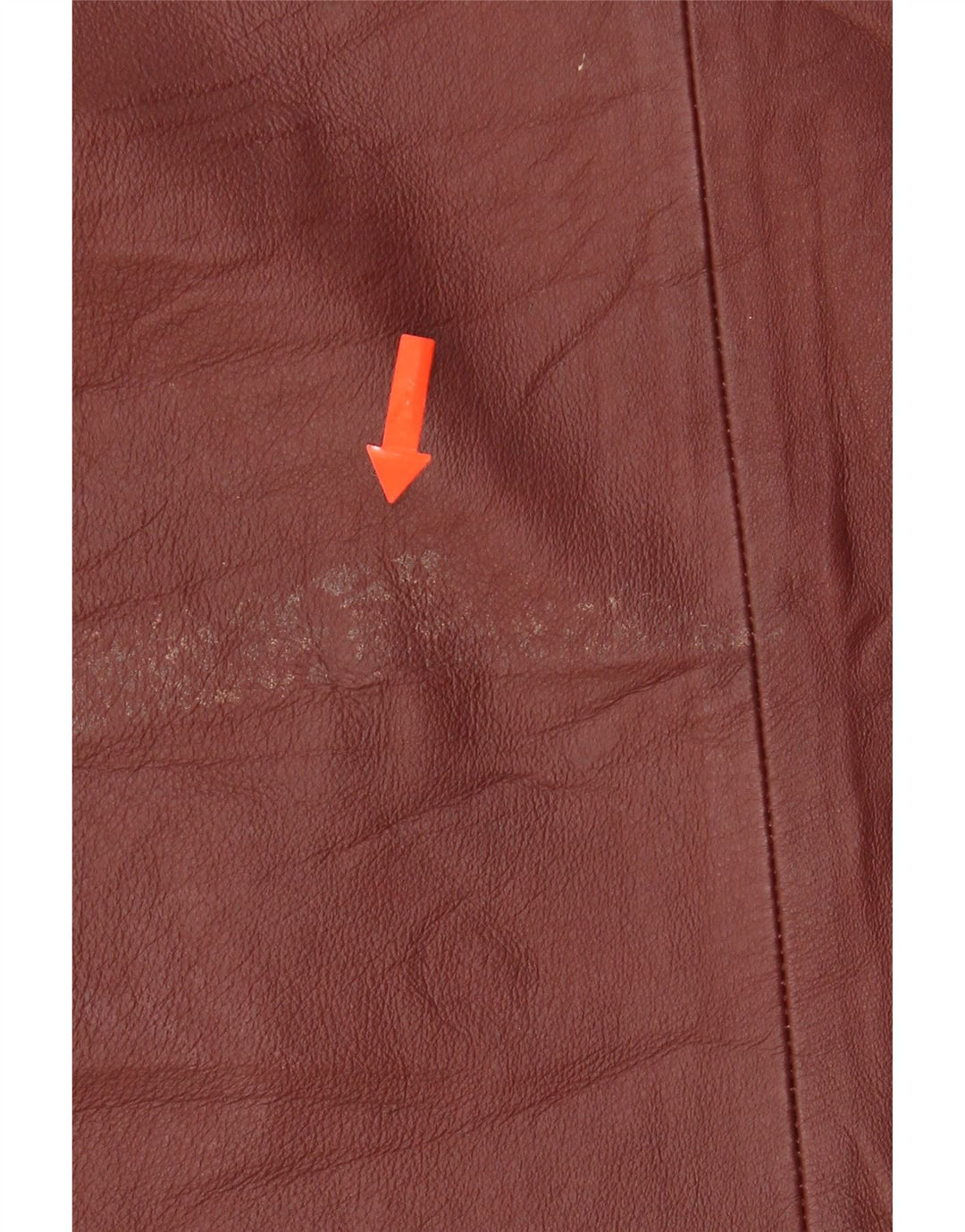 VINTAGE Womens Leather Jacket EU 46 XL Brown Leather Vintage Vintage and Second-Hand Vintage from Messina Hembry 
