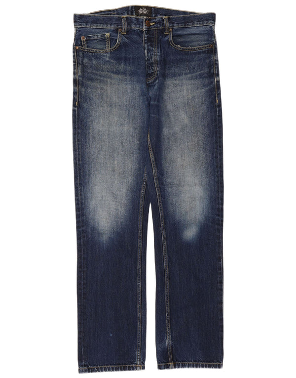 Мужские прямые джинсы Dickies W33 L34, синий хлопок