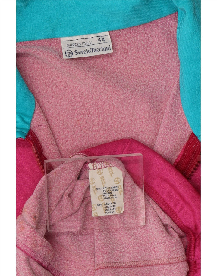 SERGIO TACCHINI Womens Full Tracksuit IT 44 Medium  Pink Colourblock