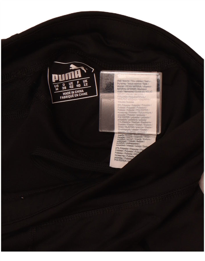 Женские леггинсы-капри Puma UK 12, средний черный, полиэстер с цветными блоками