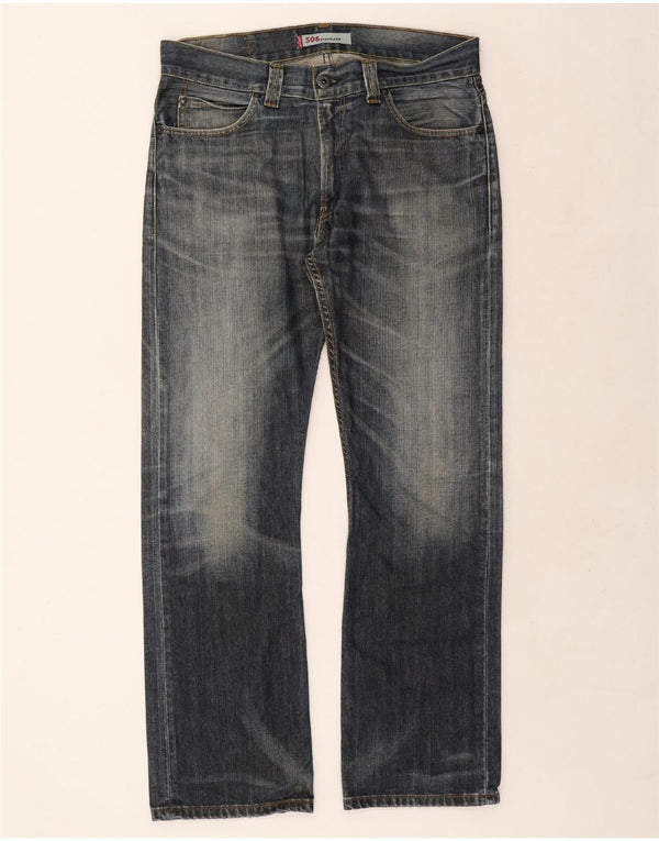 Мужские прямые джинсы LEVI'S 506 Standard Fit W36 L32 синие, хлопок