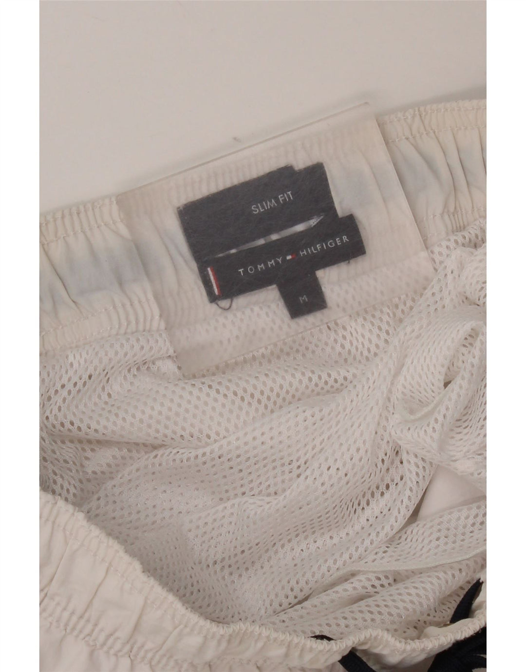 Женские шорты для плавания с рисунком Tommy Hilfiger UK 12, средние, белые