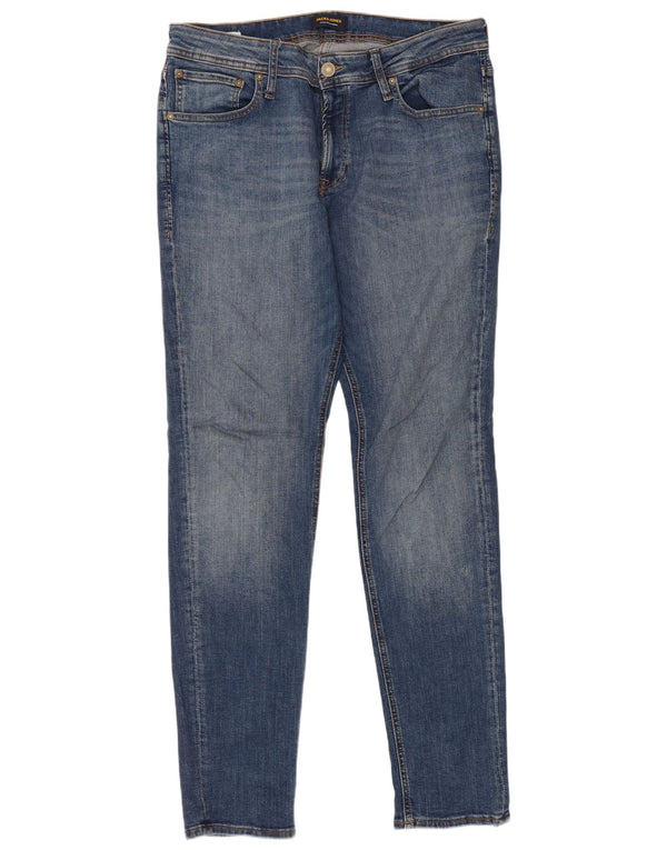Мужские джинсы скинни Jack & Jones W36 L34 синие, хлопок