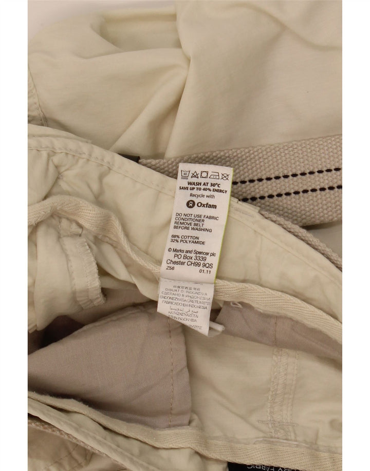 Мужские шорты-бермуды MARKS & SPENCER W38 XL, бежевый хлопок