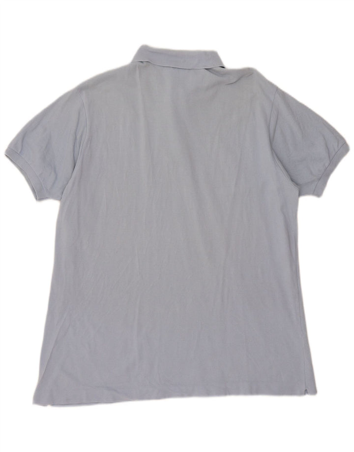 Мужская рубашка-поло LACOSTE, размер 7, 2XL, синяя, хлопок