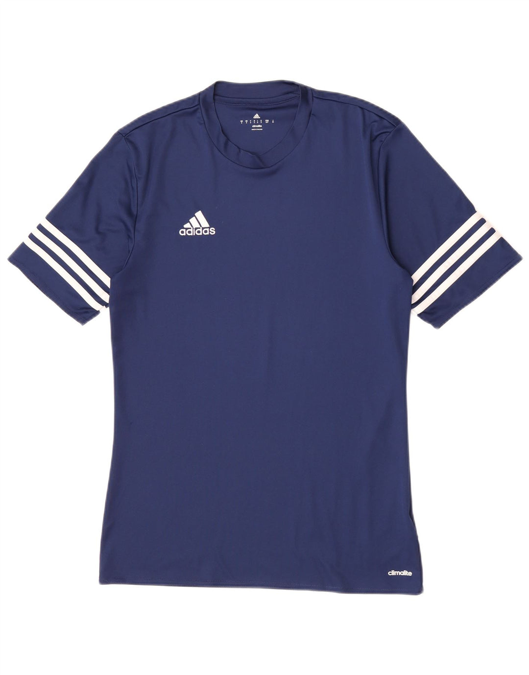 Adidas Мужская футболка Climalite Top Small Темно-синий полиэстер