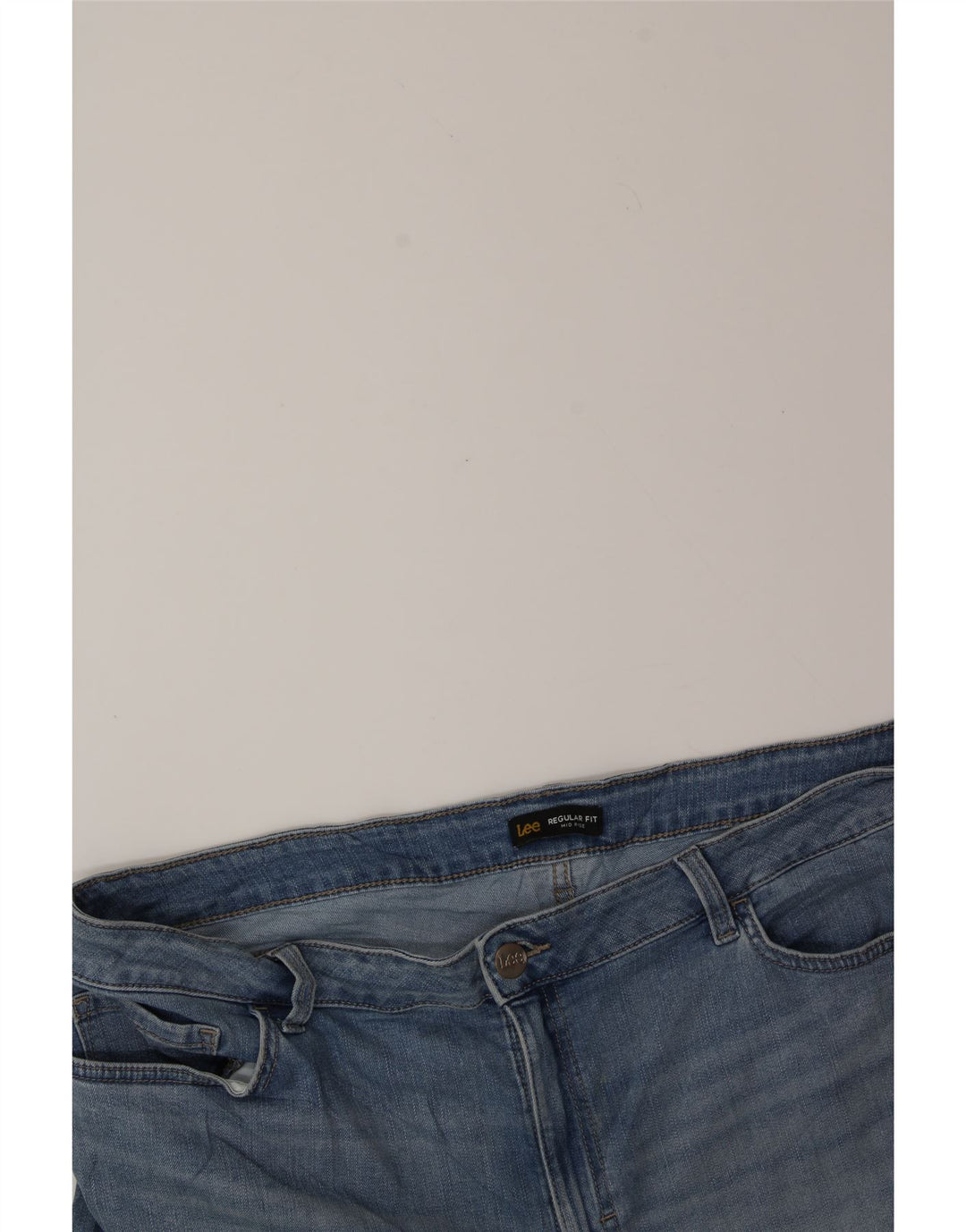 LEE Womens Regular Fit Mid Rise Denim Shorts W40 2XL Blue Vintage Lee and Second-Hand Lee from Messina Hembry 