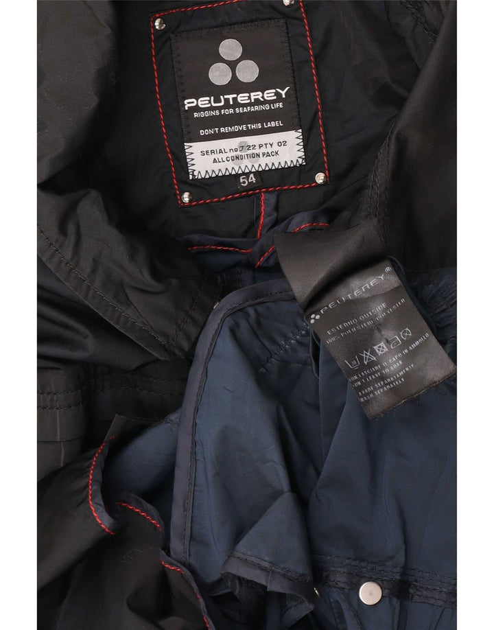 PEUTEREY Мужская куртка в стиле милитари EU 54 2XL, черный полиэстер
