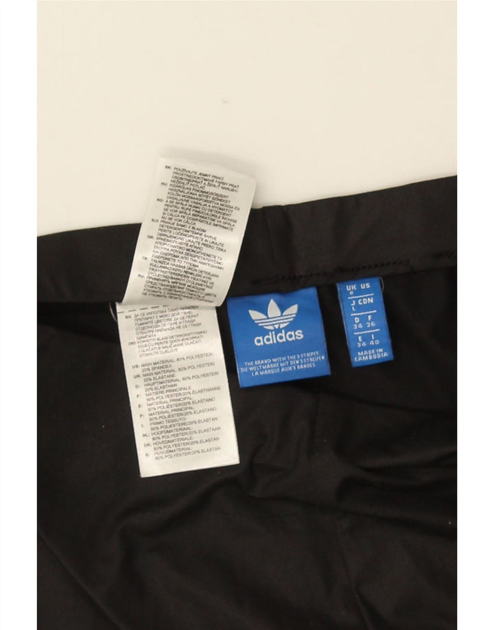 Женские леггинсы ADIDAS UK 8, маленькие, черные, полиэстер
