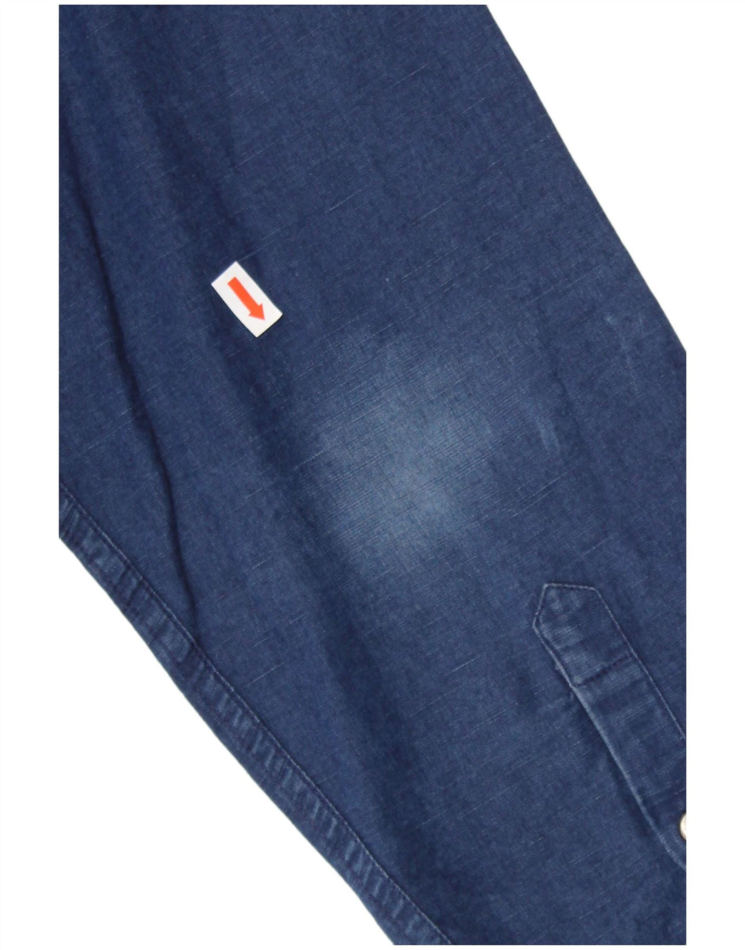 SUPERDRY Мужская джинсовая рубашка стандартного кроя 3XL Темно-синяя, хлопок