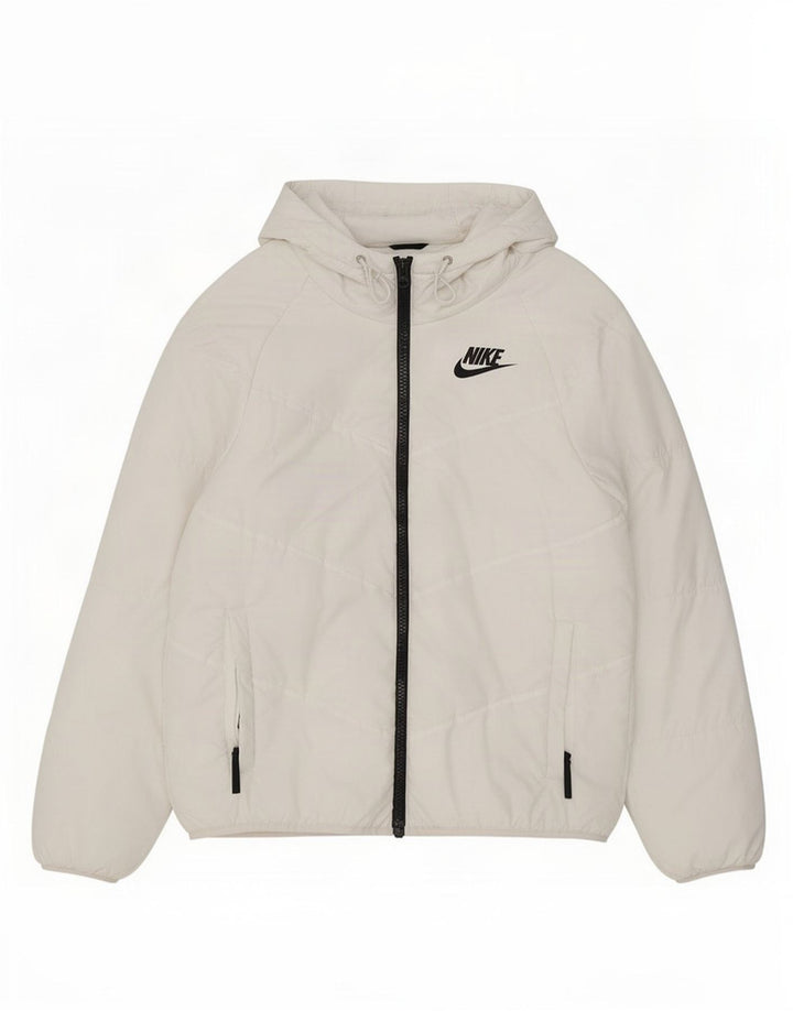 Мужская ветровка с капюшоном Nike UK 36, маленькая белая полиэстер