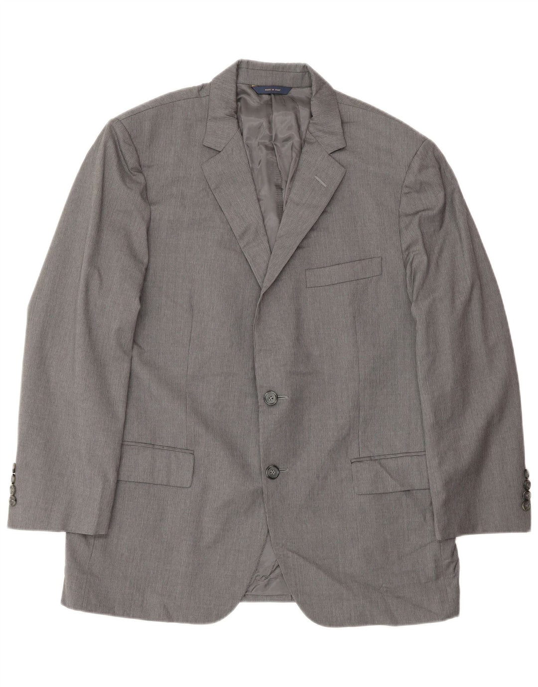 Мужской тонкий пиджак на 2 пуговицах Brooks Brothers, Великобритания, 42 XL, серая шерсть