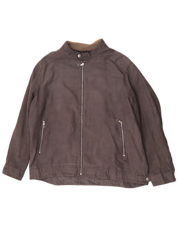 Мужская куртка-бомбер Marks & Spencer UK 46 3XL Серый Полиэстер