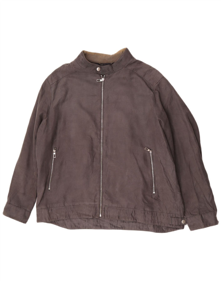 Мужская куртка-бомбер Marks & Spencer UK 46 3XL Серый Полиэстер