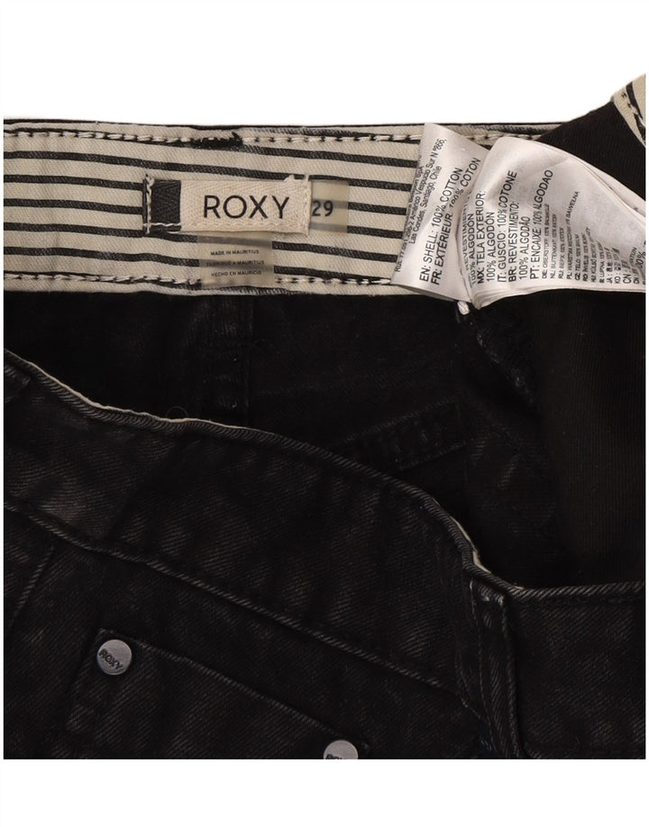 Женские джинсовые шорты Roxy W29, средний черный, хлопок