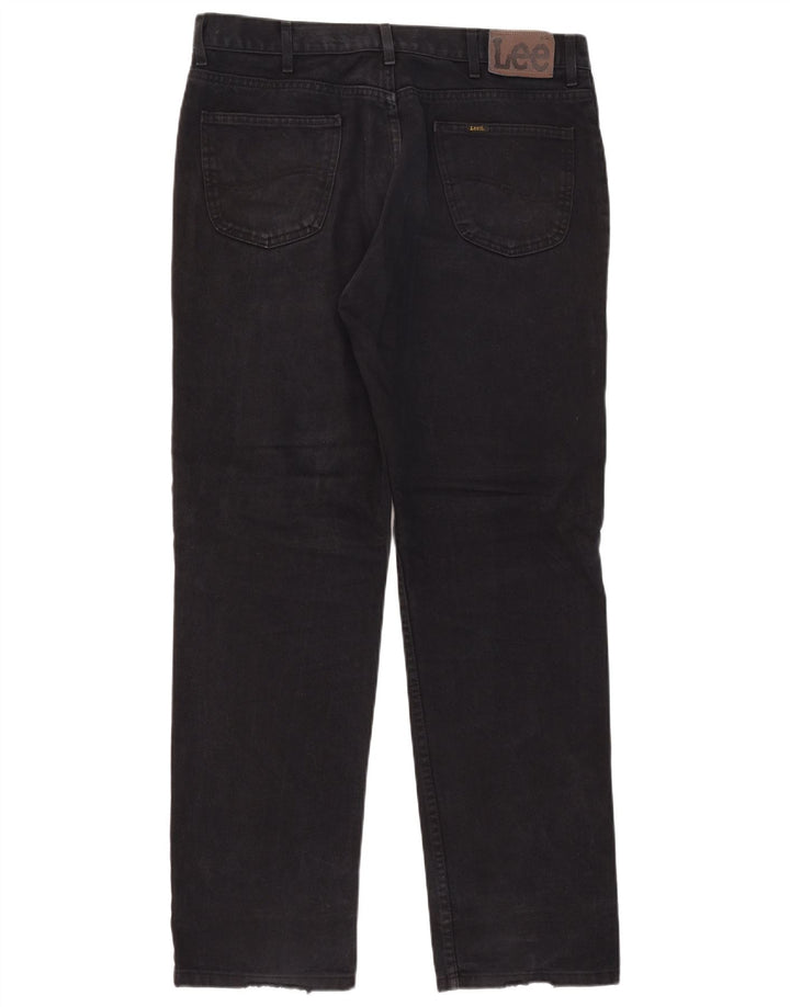 Мужские прямые джинсы Lee W38 L34, черный хлопок