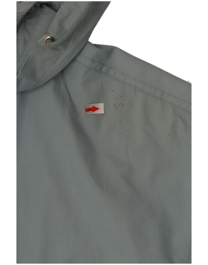 Винтажная женская куртка с капюшоном UK 18 XL, синяя