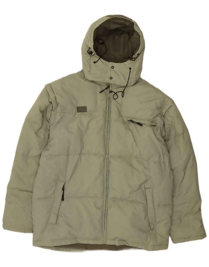 Мужская утепленная куртка Fila с капюшоном UK 44 2XL Зеленый Полиамид