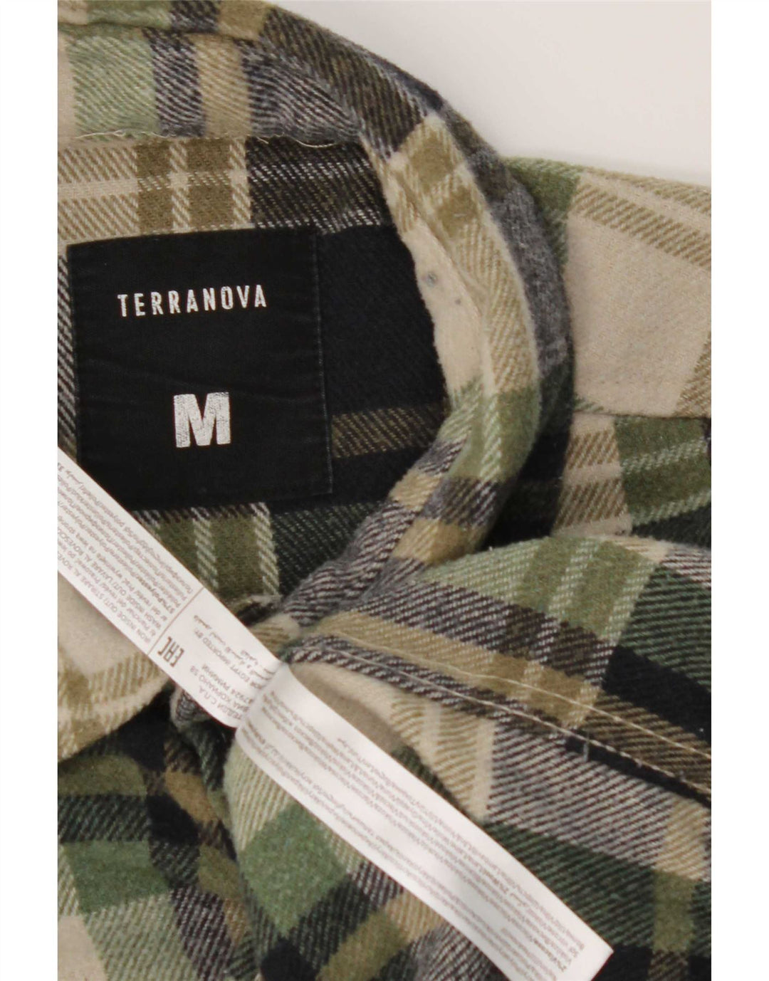 Мужская фланелевая рубашка Terranova, средний разноцветный полиэстер в клетку