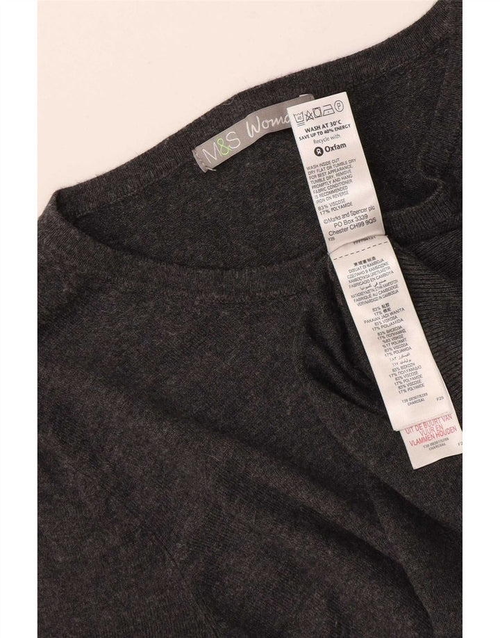 Женский кардиган Marks & Spencer UK 14 Средний Серый Вискоза