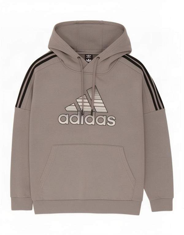 Джемпер с капюшоном Adidas для мальчиков 13-14 лет, серый хлопок