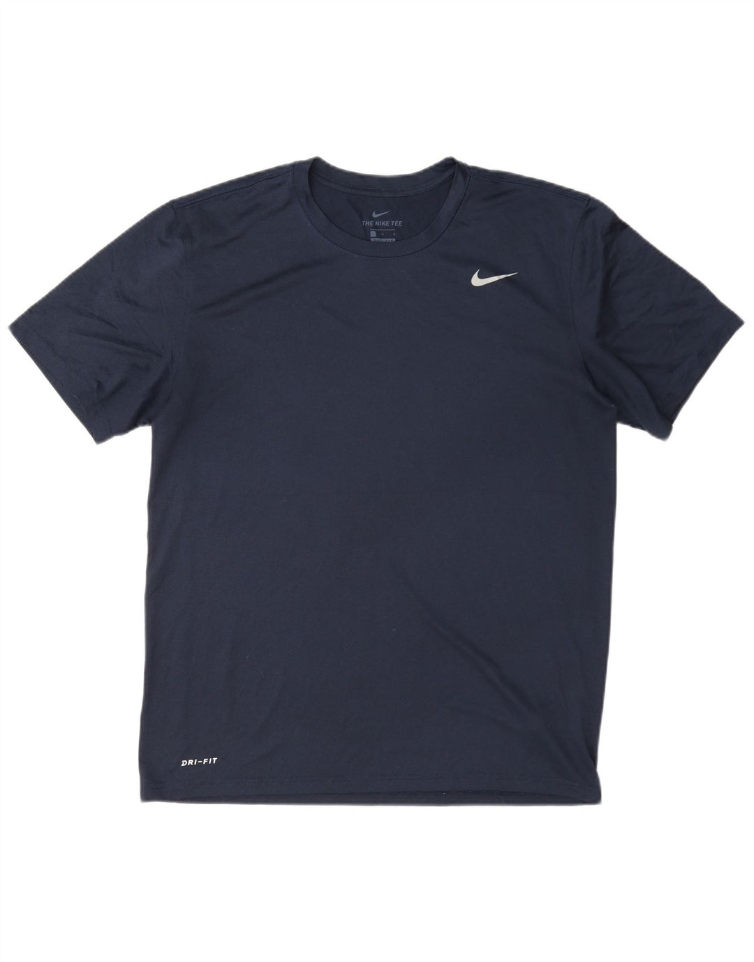Мужская футболка Nike Dri Fit, большой темно-синий полиэстер