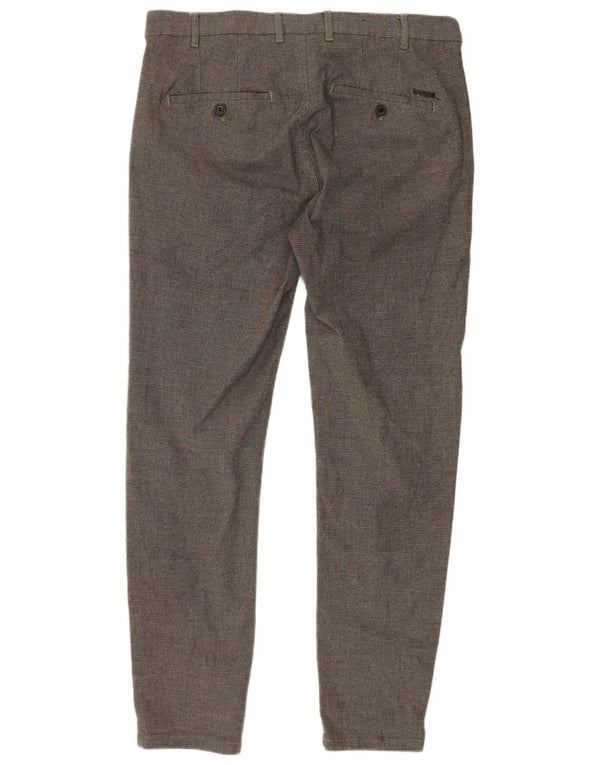 Женские узкие брюки-чиносы Zara EU 42, большие W32 L28, серый полиэстер