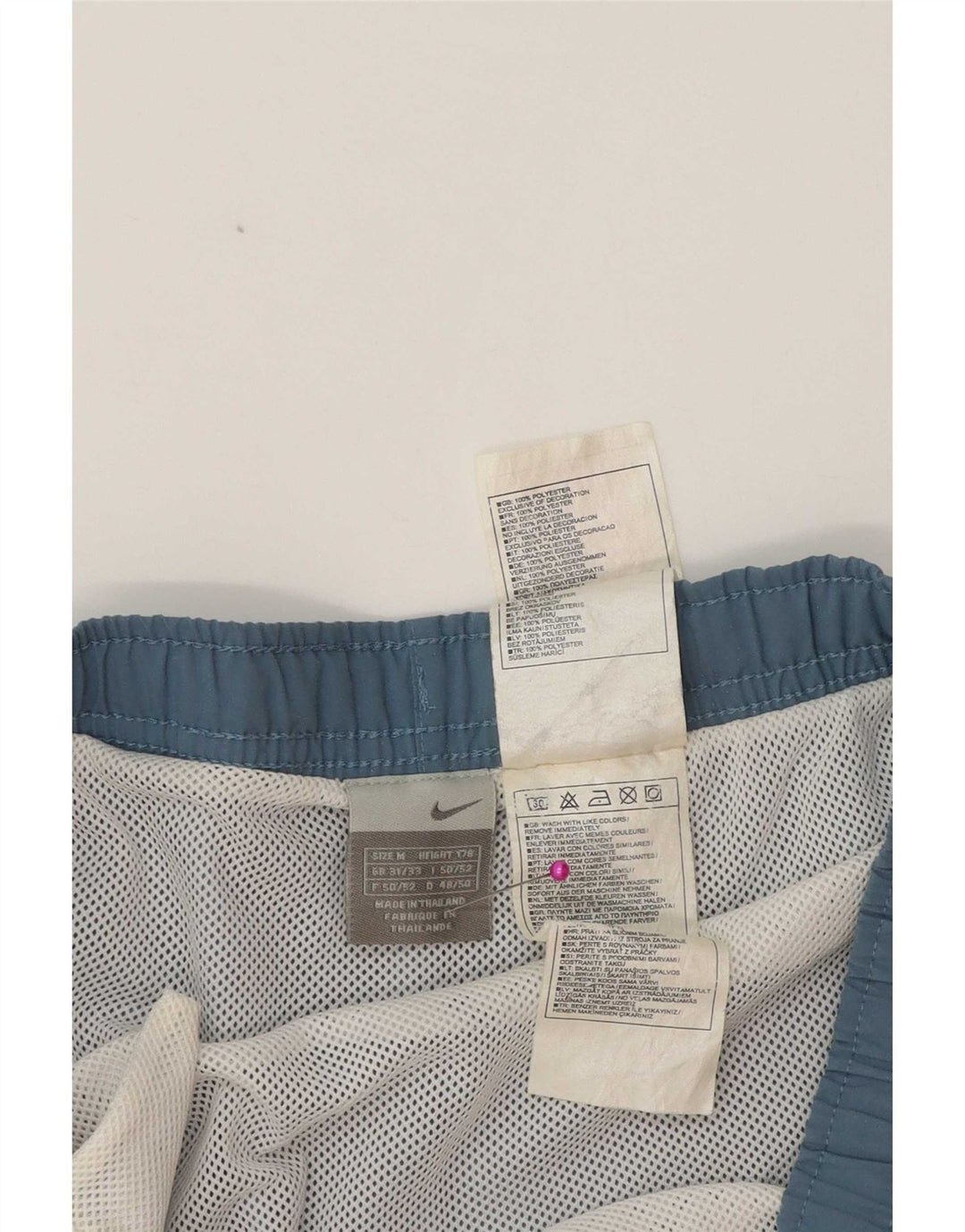 Мужские спортивные шорты Nike Medium W32 L6, синие, полиэстер, спортивные