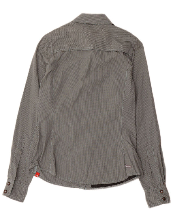 Женская блузка-рубашка The North Face UK 6 XS Серый нейлон в мелкую клетку