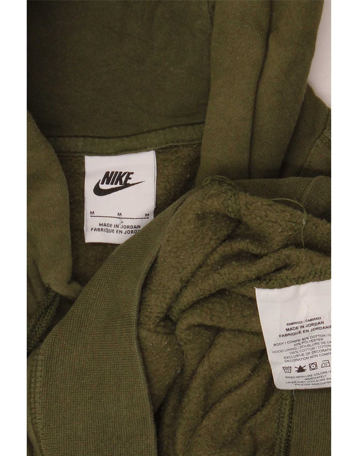 Мужской джемпер с капюшоном Nike среднего размера, хаки, хлопок