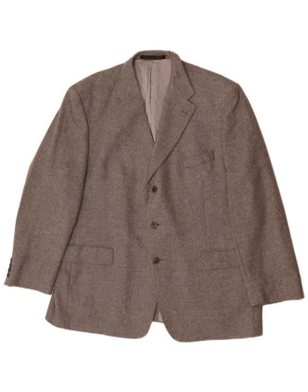 Мужской пиджак Marks & Spencer с 3 пуговицами, Великобритания, 46 XL, серая шерсть