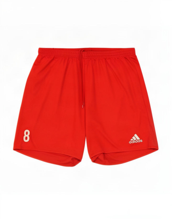 Мужские спортивные шорты Adidas Climalite, большой красный полиэстер