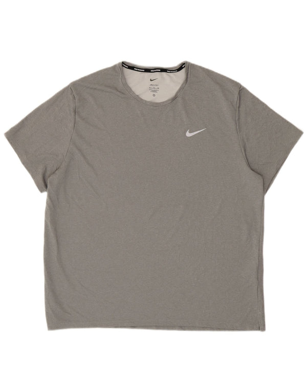 Мужская футболка NIKE Dri Fit Top XL, серый полиэстер