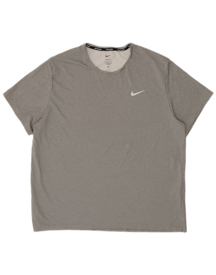 Мужская футболка NIKE Dri Fit Top XL, серый полиэстер