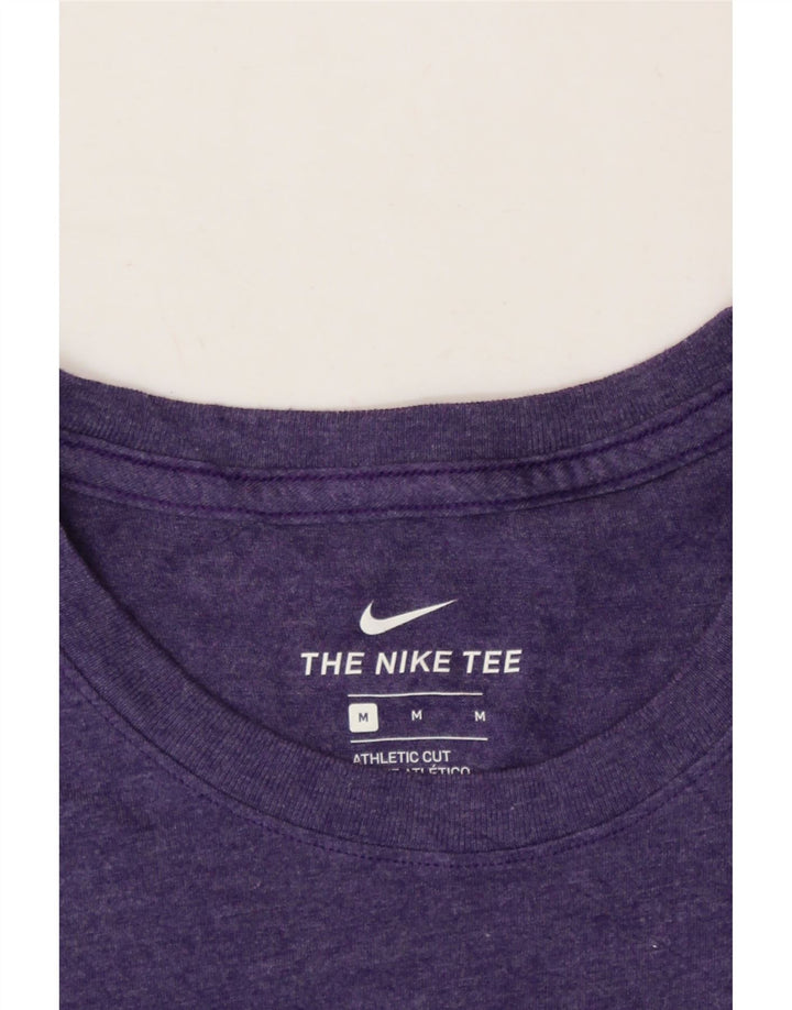 NIKE Mens Graphic T-Shirt Top Medium Purple Polyester Vintage Nike and Second-Hand Nike from Messina Hembry 
