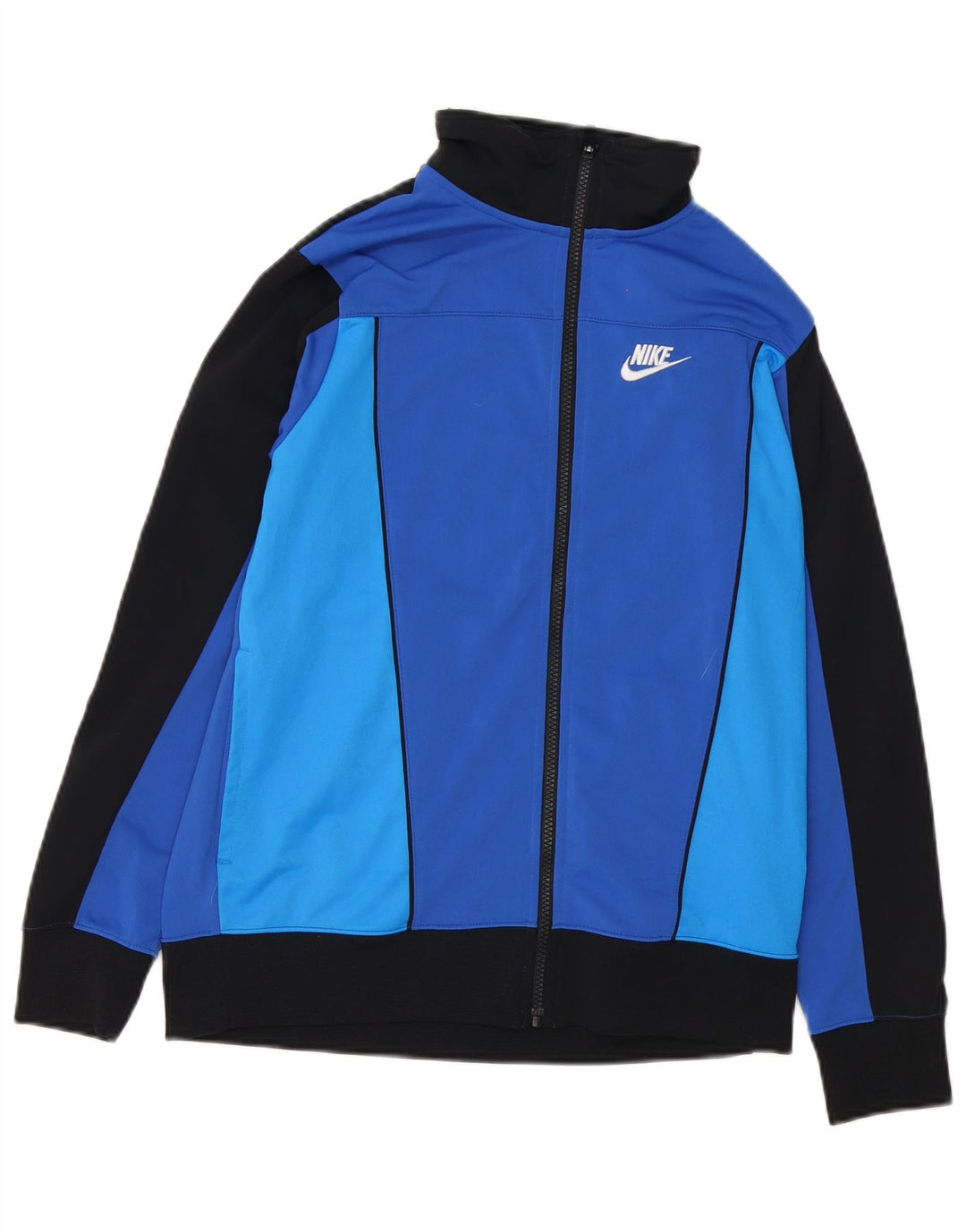 Спортивный костюм Nike для мальчиков, верхняя куртка 13–14 лет, XL, синий полиэстер с цветными блоками