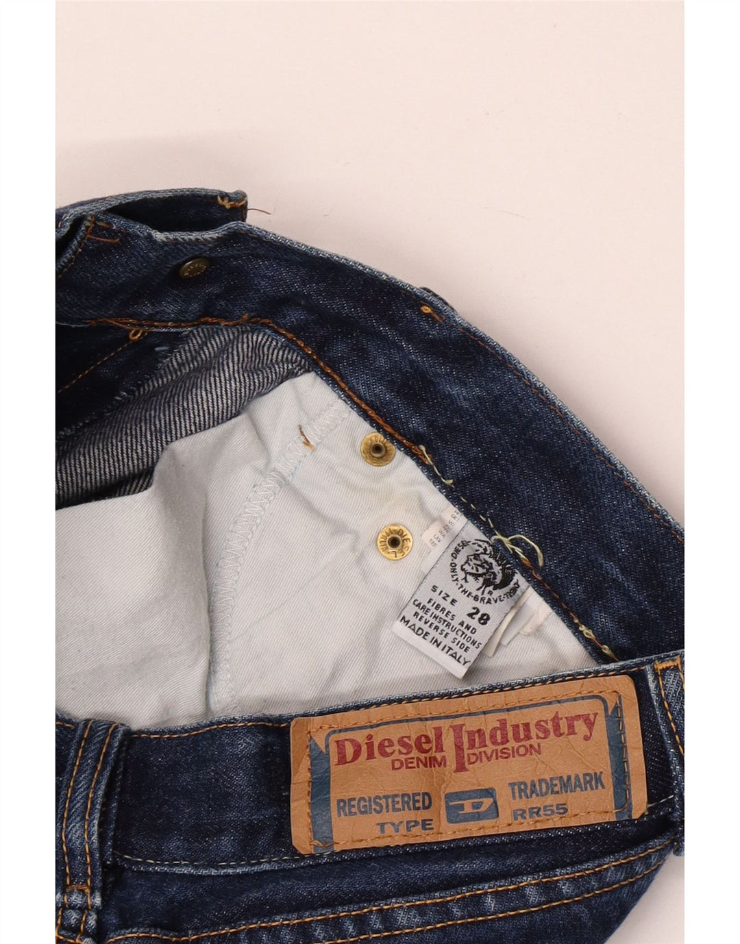 Женские прямые джинсы Diesel W28 L29, синие, хлопок