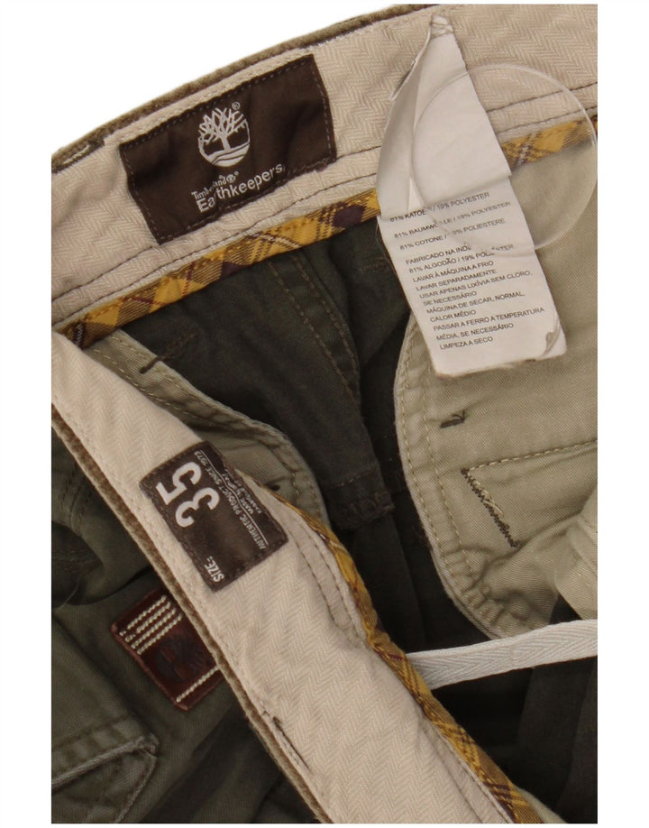 Мужские прямые брюки карго Timberland Earthkeepers W35 L31, хлопок цвета хаки