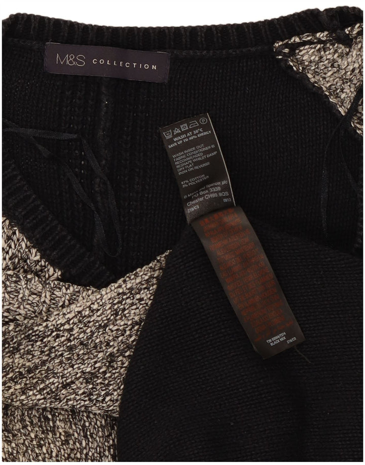 Женский джемпер с вырезом «лодочка» Marks & Spencer UK 12, средний черный
