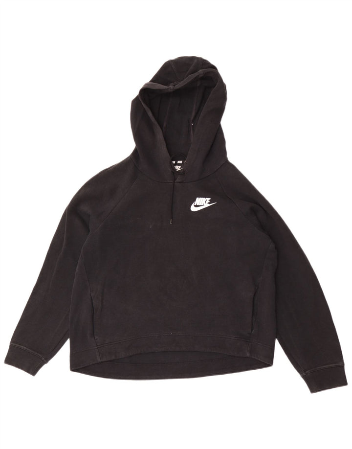 Женский джемпер с капюшоном с графическим рисунком Nike UK 14, средний черный