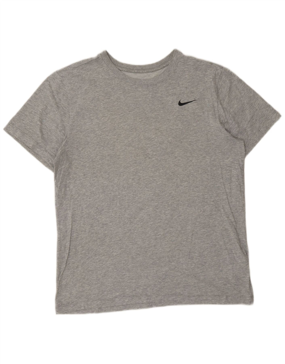 Мужская футболка NIKE Dri Fit, большой размер, серый хлопок