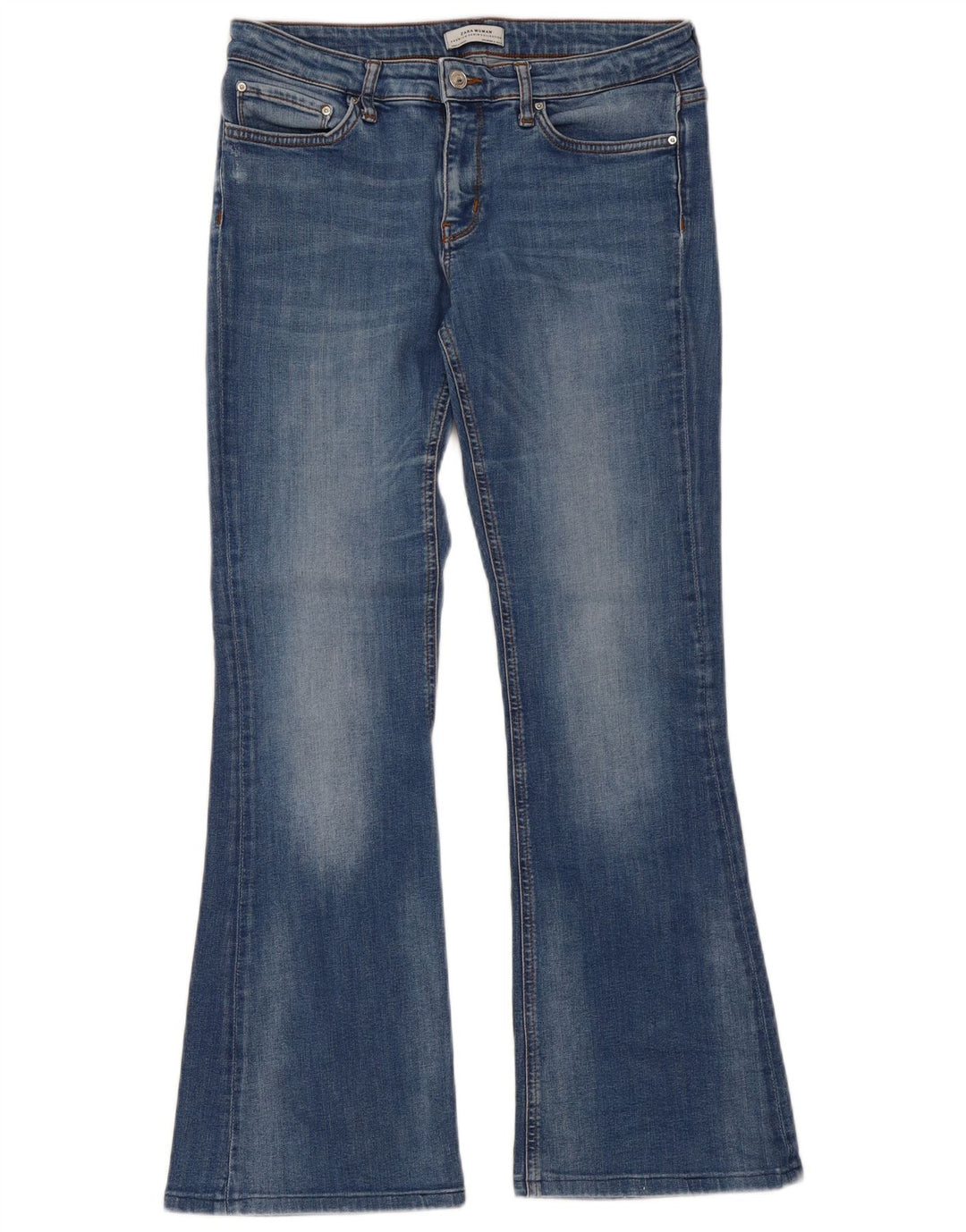 Женские расклешенные джинсы Zara EU 40 Medium W30 L30 Синие