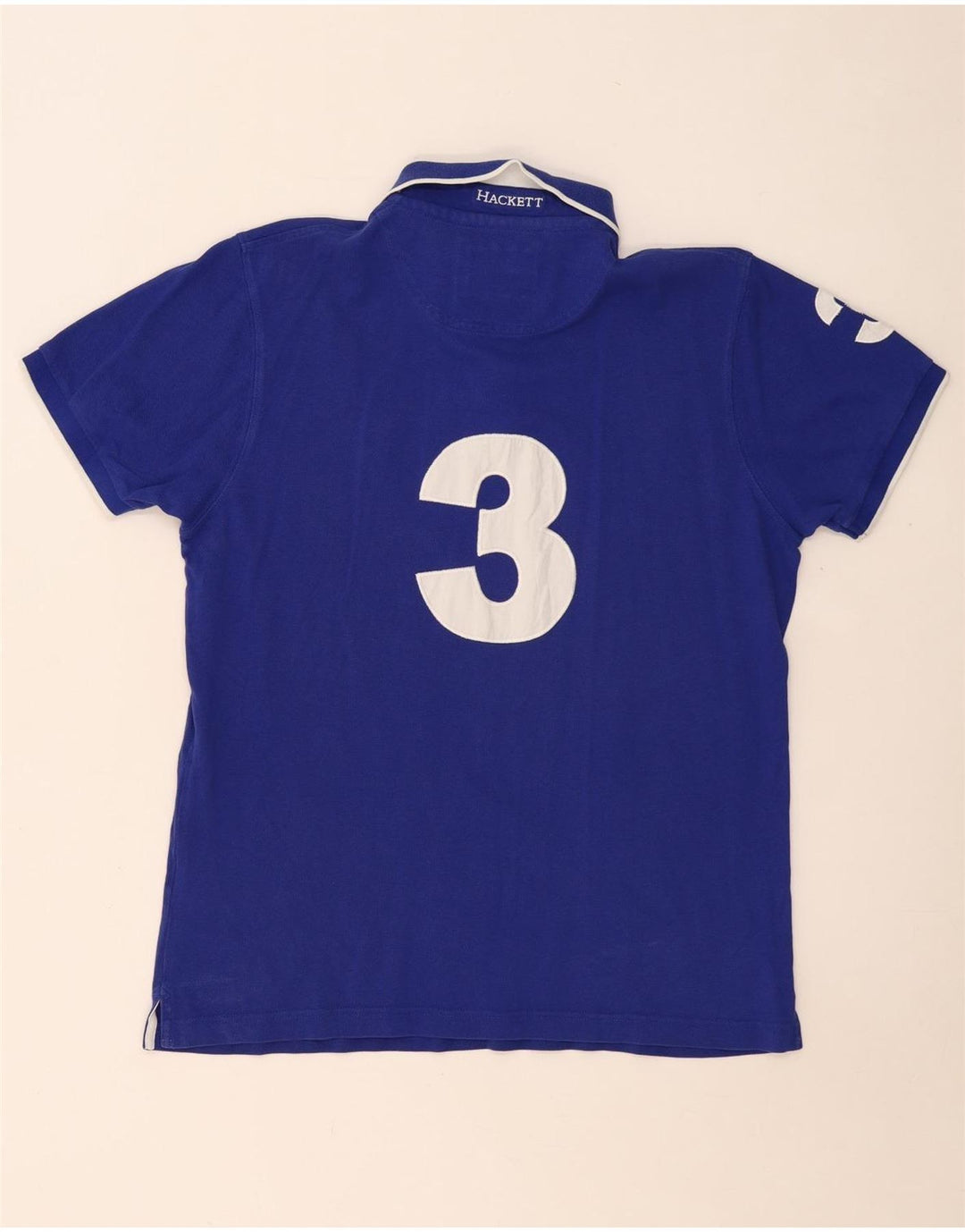 HACKETT Мужская рубашка поло с графическим рисунком XL, синяя, хлопок