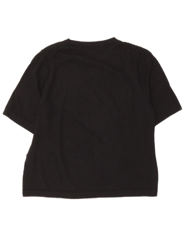 Женский джемпер с круглым вырезом Marks & Spencer UK 20 2XL, черный