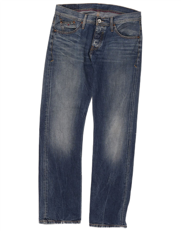 Мужские прямые джинсы Tommy Hilfiger W33 L32 синие, хлопок