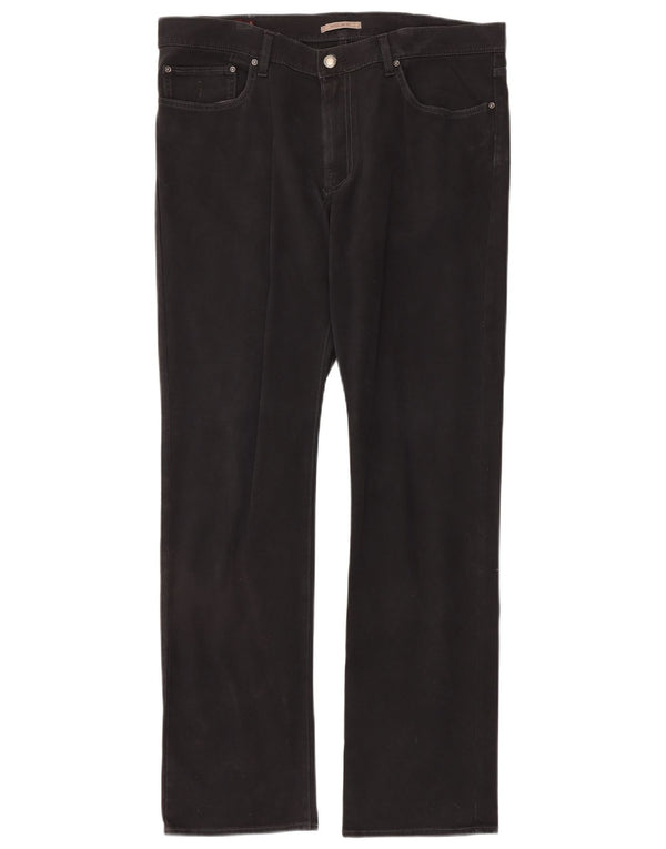 Мужские прямые джинсы MARLBORO CLASSICS стандартного кроя W36 L34, черный хлопок