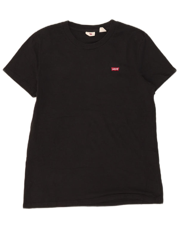 Женская футболка Levi's Top UK 10, маленькая, черная