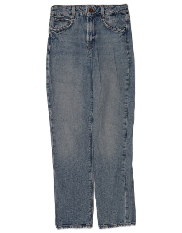 Женские прямые джинсы Zara EU 36 XS W26 L28 синие