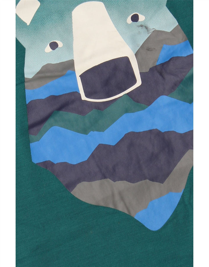 EDDIE BAUER Футболка с рисунком для мальчиков, длинный рукав, 13–14 лет, большой зеленый цвет